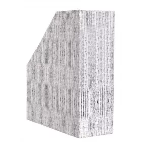 Iratpapucs 9cm, karton, Bluering® textil szürke