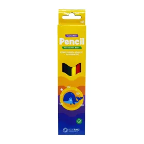   Színes ceruza készlet, hatszögletű Bluering® 6 klf. szín, 