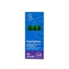 Szövegkiemelő kerek test Bluering® zöld 5 db/csomag