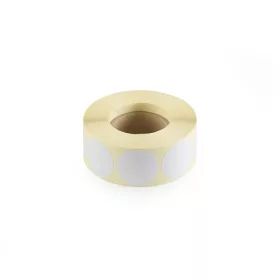   Etikett címke, 30mm, körcímke tekercses, 1000 címke/tekercs fehér