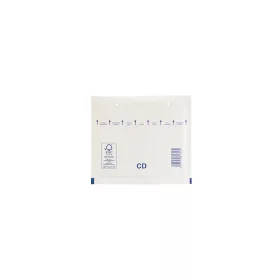 Légpárnás tasak CD szilikon külső méret 200x175mm, belső méret 180x165mm, Bluering® fehér