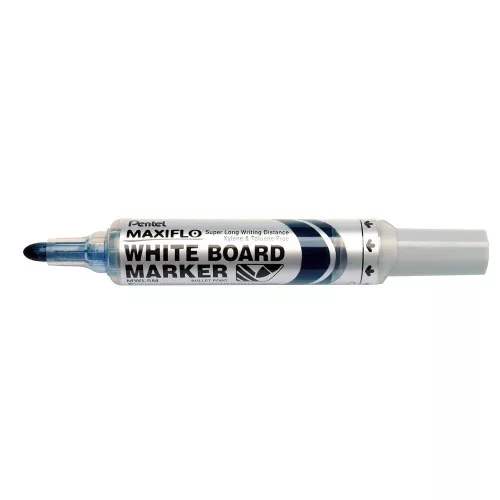 Táblamarker 2,5mm, kerek hegyű, Pentel Maxiflo kék