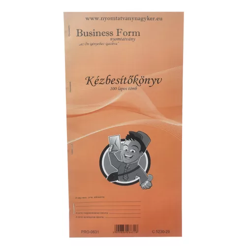Kézbesítő könyv 100lapos 130x297mm, C.5230-29