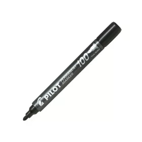 Alkoholos marker 1mm, kerek hegyű, Pilot 100 fekete