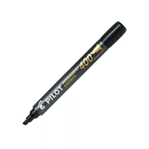 Alkoholos marker 1,5-4mm, vágott hegyű, Pilot 400 large fekete