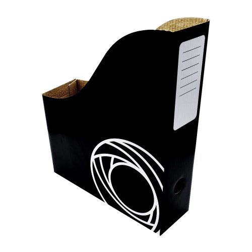 Iratpapucs 8cm, mikrohullámú karton Bluering®, fekete 10 db/csomag