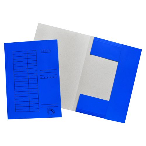 Iratgyűjtő, pólyás dosszié A4, 230g. karton, Bluering®, kék 25 db/csomag