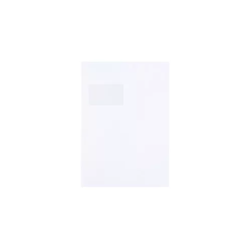 Boríték TC/4 szilikonos bélésnyomott bal ablak 50x100 ablak bal oldalról 20mm felülről 52mm Bluering® fehér