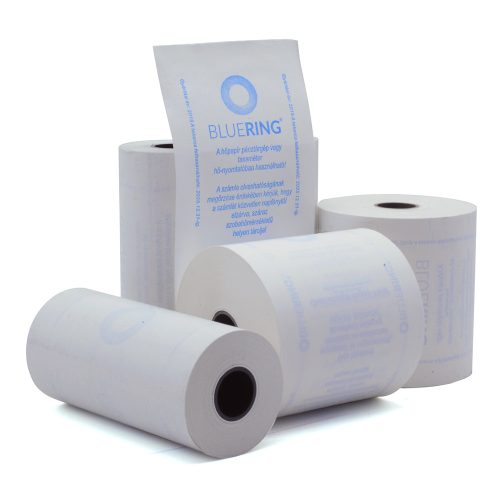 Hőpapír 80 mm széles, 60fm hosszú, cséve 17mm, 4 tekercs/csomag, ( 80/60 ) BPA mentes Bluering®