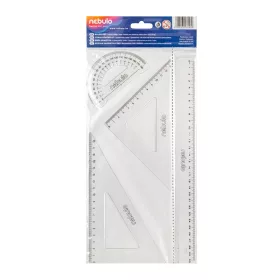 Vonalzókészlet, 4 db-os, 30 cm-es vonalzóval, Nebulo