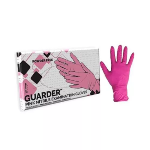 GUARDER Nitril Pink 3,4g púdermentes kesztyű M