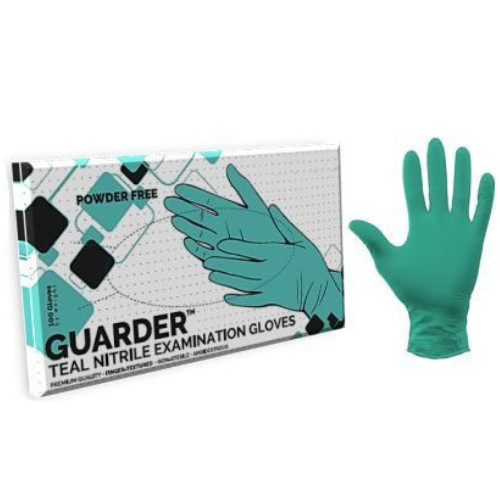 GUARDER Nitril Teal kékeszöld 3,4g púdermentes kesztyű XS