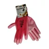 GUARDER Poliészter kesztyű, PU tenyérmártott, pink méret: 7