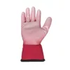 GUARDER Poliészter kesztyű, PU tenyérmártott, pink méret: 7