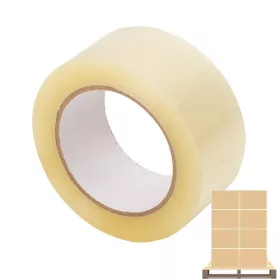   Transzparens csomagolószalag, ragasztószalag - 48 mm széles - 60 m hosszú - 36 db/karton - RAKLAPOS