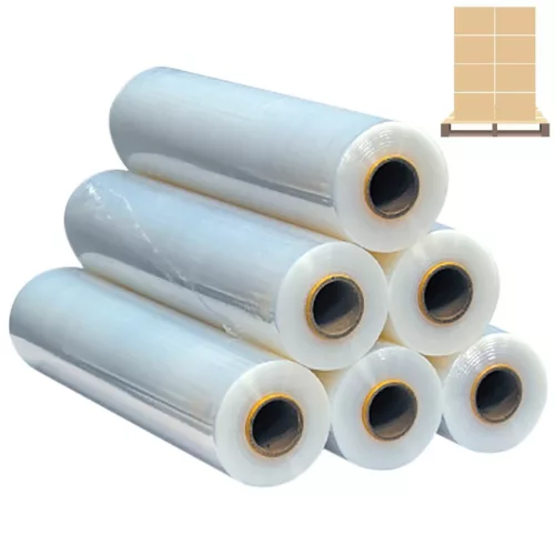 Sztreccsfólia, raklap fólia 2 kg 0,5m széles - 6 tekercs/karton - RAKLAPOS - INGYEN SZÁLLÍTÁS