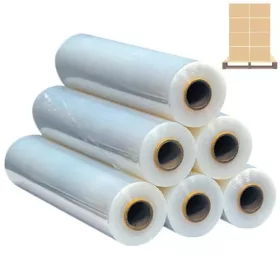   Sztreccsfólia, 1kg, 0,5m széles - 6 tekercs/karton - RAKLAPOS