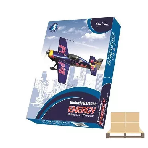 VICTORIA PAPER Másolópapír, A4, 80 g, VICTORIA PAPER "Balance Energy" 500 lap/csomag, - Fél raklapos
