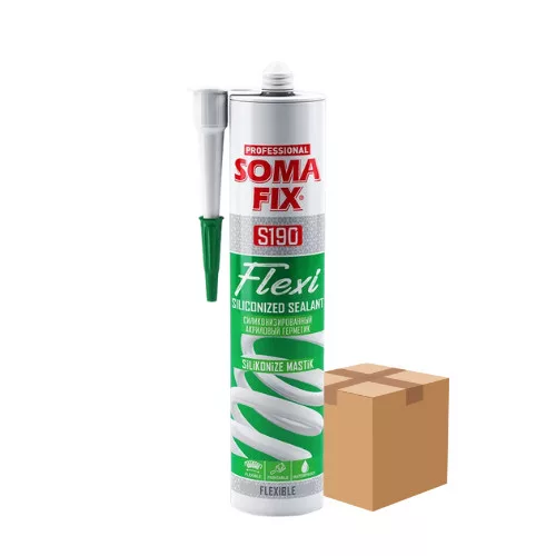SomaFix rugalmas szilikonizált tömítő - FLEXI, 310ml - KARTON