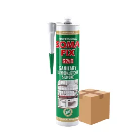 SomaFix szaniter szilikon színtelen, 280ml - KARTON