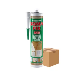 SomaFix neutrális szilikon fehér, 280ml - KARTON
