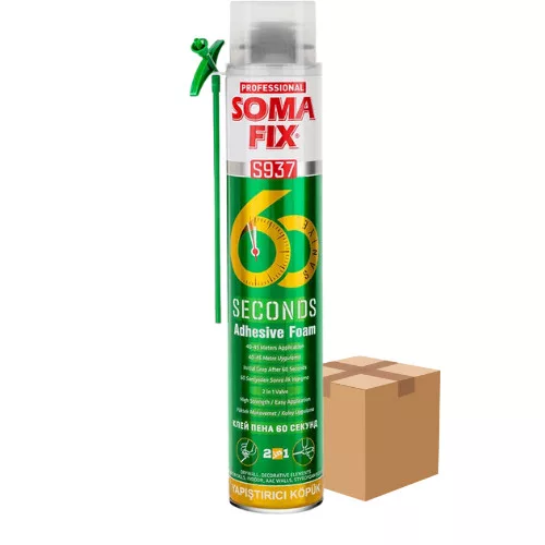 SomaFix 60 másodperces 2az1-ben ragasztóhab, 750ml - KARTON