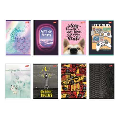 Jegyzettömb A6, 100 lapos, négyzethálós, Unipap