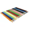 18 db háromszögletű színes ceruza és hegyező, Bambino