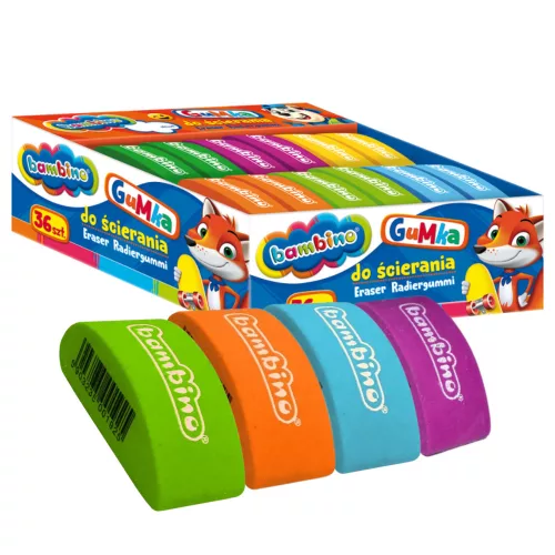 Radírgumi színes, BAMBINO