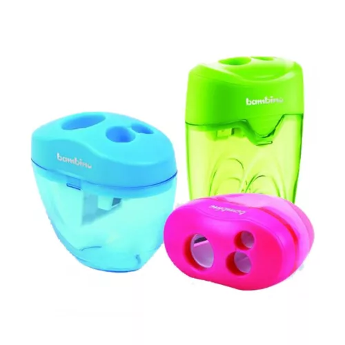 Tripla hegyező, tartállyal, STANDARD, BAMBINO