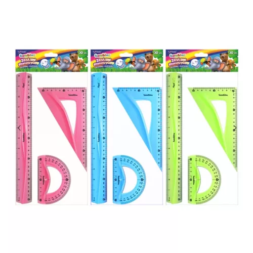 Vonalzó készlet, 3 db, STANDARD, BAMBINO