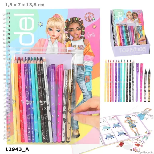 TOPModel Kifesto Könyv Ceruzaszettel