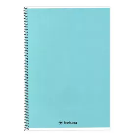 Spirálfüzet vonalas FORTUNA Monocolor A/5 70 lapos pasztell kék