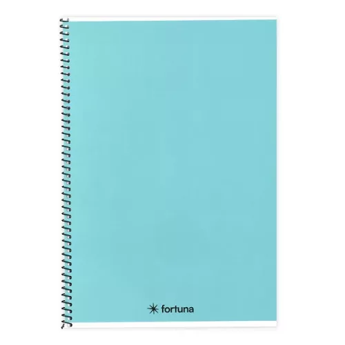 Spirálfüzet vonalas FORTUNA Monocolor A/5 70 lapos pasztell kék