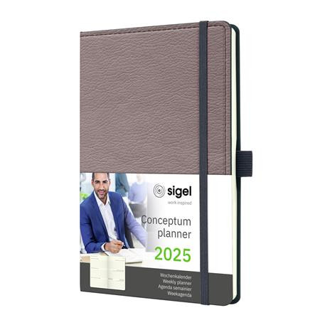 Naptár, A5, heti, 2025, kemény borító, SIGEL "Conceptum" akciós termékkép 1